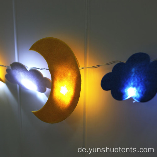 Cloud Stars Moon Hängende Ornamente LED-Leuchten